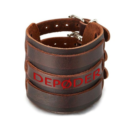 Leather Bracelet Depøder red
